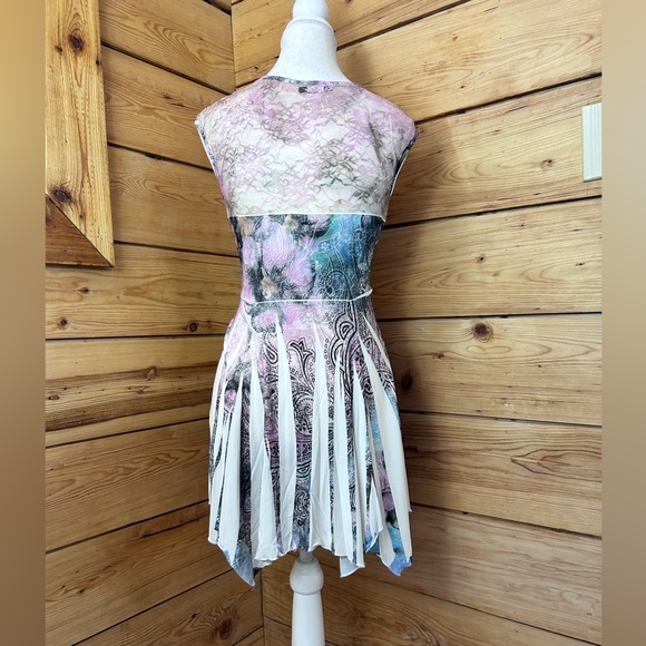 Vintage Women’s XL Babydoll Dress A-Line Twirl Tulip Lace Fairy Pink Blue White - Picture 4 of 13